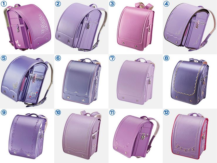 人気新品入荷子ども用ファッション小物パープルのランドセル｜厳選13社の女の子向け紫色173モデルまとめ